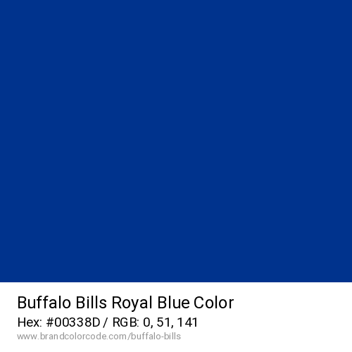Buffalo Bills's Royal Blue color solid image preview