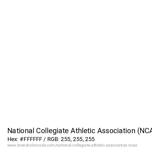 National Collegiate Athletic Association (NCAA)'s White color solid image preview
