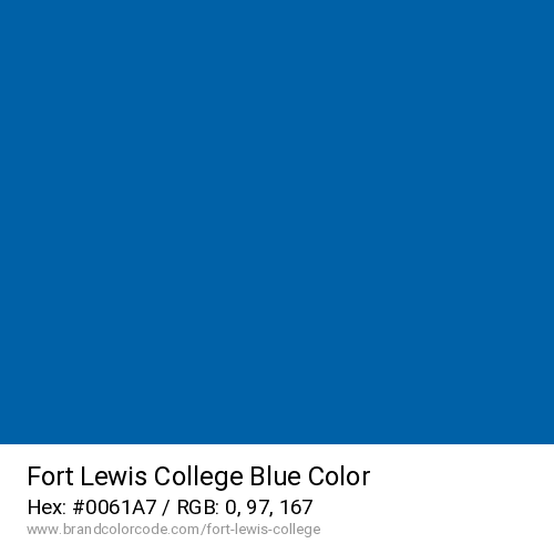 Fort Lewis College's Blue color solid image preview
