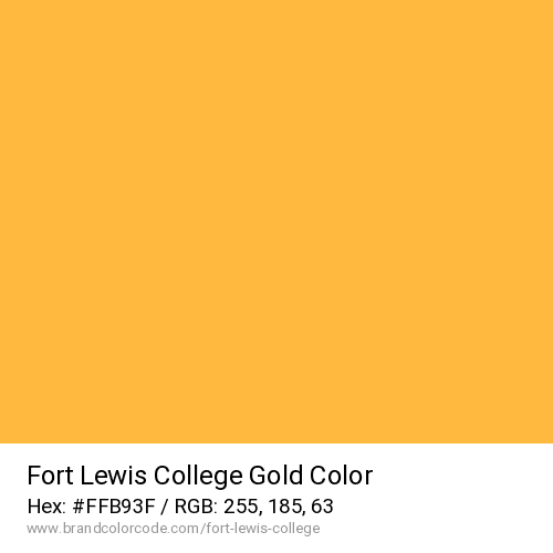 Fort Lewis College's Gold color solid image preview
