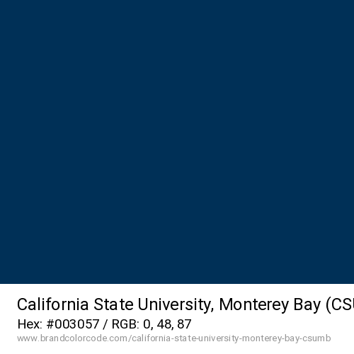 California State University, Monterey Bay (CSUMB)'s Bay Blue color solid image preview