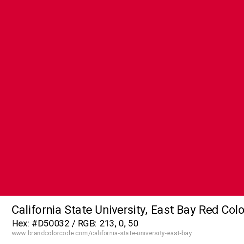 California State University, East Bay's Red color solid image preview