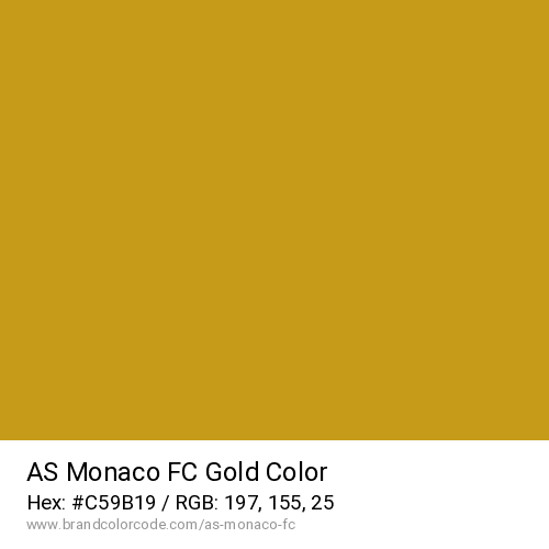 AS Monaco FC's Gold color solid image preview