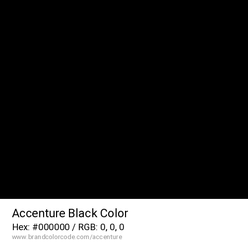 Accenture's Black color solid image preview