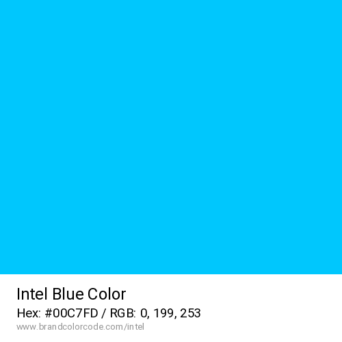 Intel's Blue color solid image preview