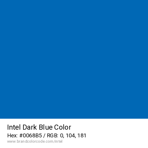 Intel's Dark Blue color solid image preview