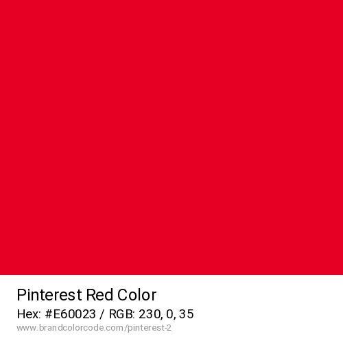 Pinterest's Red color solid image preview