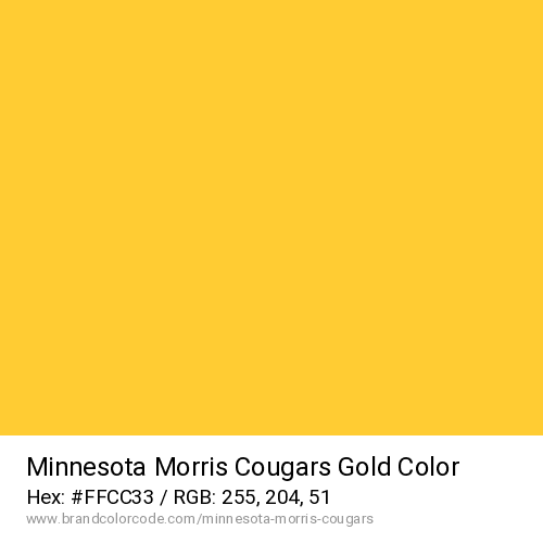 Minnesota Morris Cougars's Gold color solid image preview