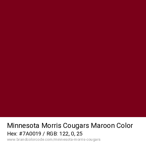 Minnesota Morris Cougars's Maroon color solid image preview