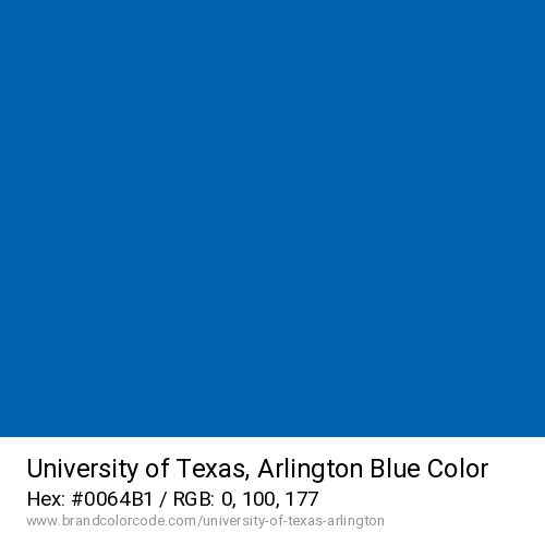 University of Texas, Arlington's Blue color solid image preview