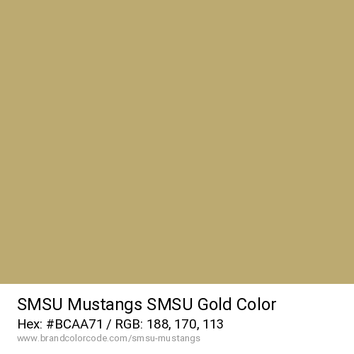 SMSU Mustangs's SMSU Gold color solid image preview