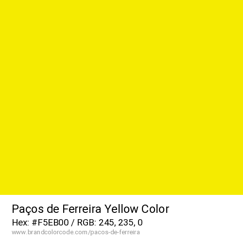 Paços de Ferreira's Yellow color solid image preview