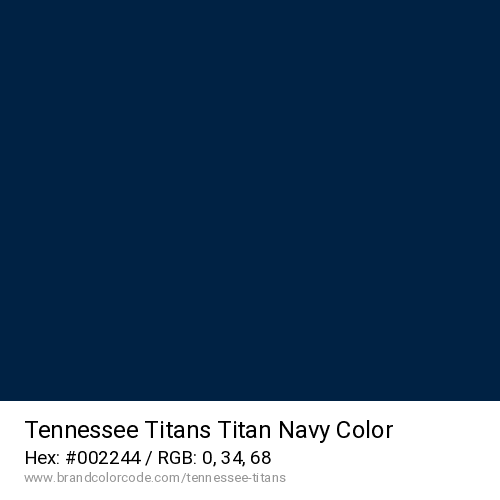 Tennessee Titans's Titan Navy color solid image preview