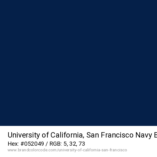 University of California, San Francisco's Navy Blue color solid image preview
