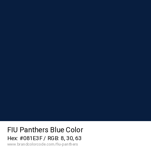FIU Panthers's Blue color solid image preview