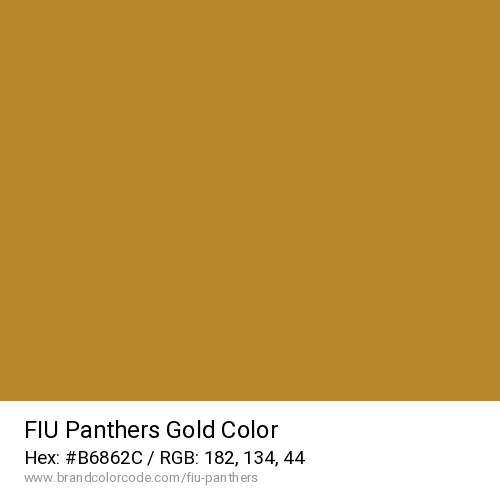 FIU Panthers's Gold color solid image preview