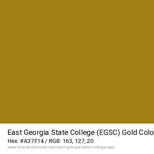 East Georgia State College (EGSC)'s Gold color solid image preview