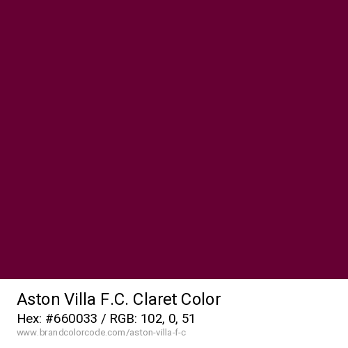 Aston Villa F.C.'s Claret color solid image preview