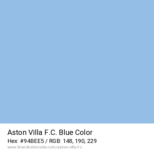Aston Villa F.C.'s Sky Blue color solid image preview