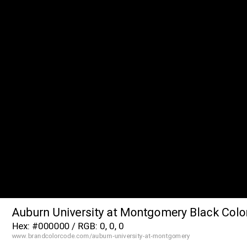 Auburn University at Montgomery's Black color solid image preview