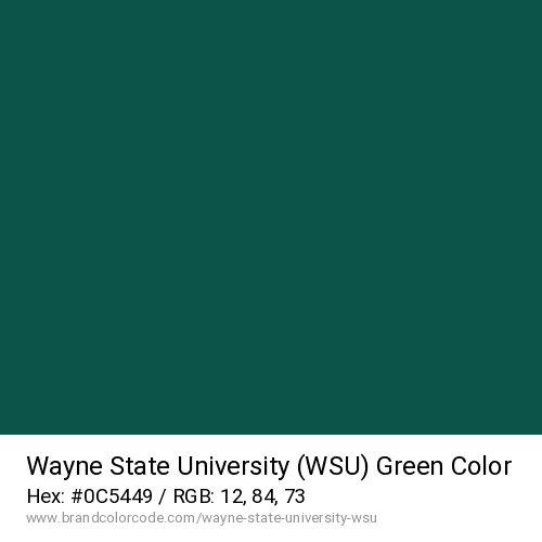 Wayne State University (WSU)'s Green color solid image preview