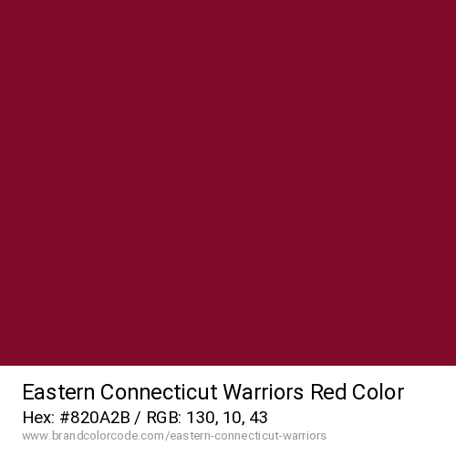 Eastern Connecticut Warriors's Red color solid image preview