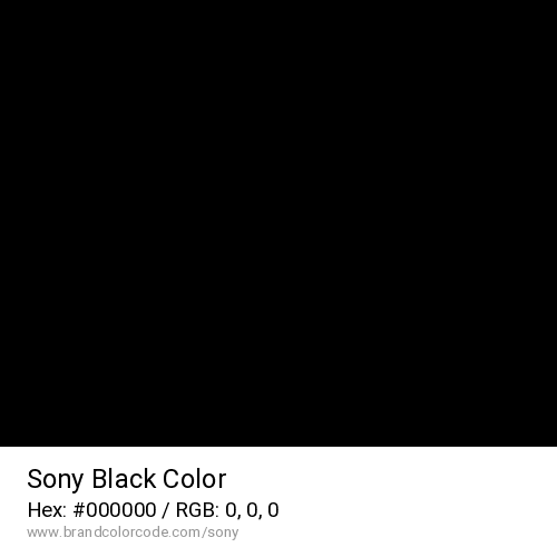 Sony's Black color solid image preview