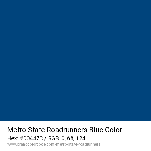 Metro State Roadrunners's Blue color solid image preview