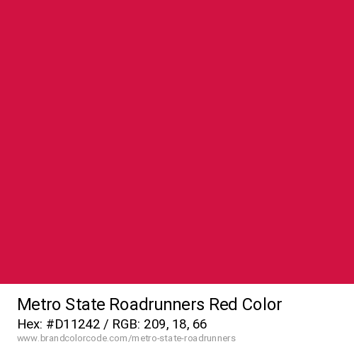 Metro State Roadrunners's Red color solid image preview
