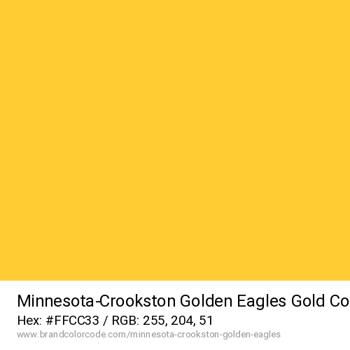 Minnesota–Crookston Golden Eagles's Gold color solid image preview