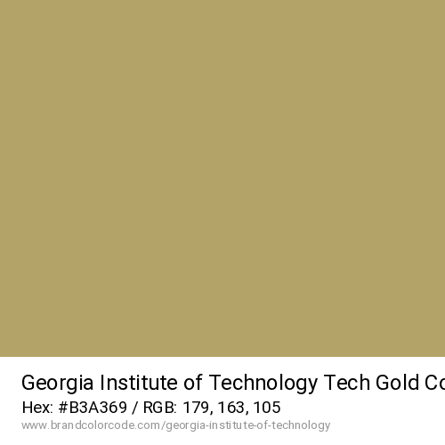 Georgia Institute of Technology's Tech Gold color solid image preview