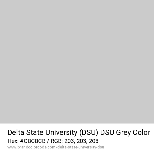 Delta State University (DSU)'s DSU Grey color solid image preview