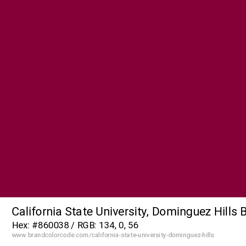 California State University, Dominguez Hills's Burgundy color solid image preview