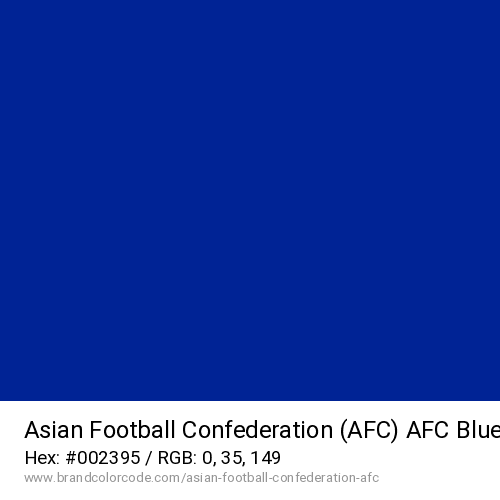 Asian Football Confederation (AFC)'s AFC Blue color solid image preview