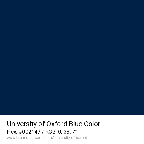 University of Oxford's Blue color solid image preview