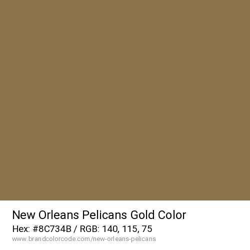 New Orleans Pelicans's Gold color solid image preview