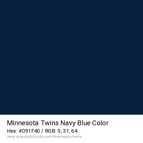 Minnesota Twins's Navy Blue color solid image preview