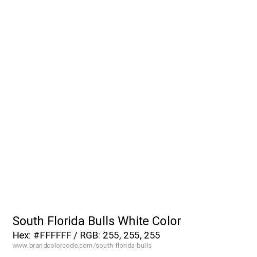 South Florida Bulls's White color solid image preview