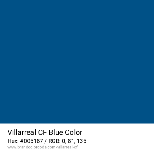 Villarreal CF's Blue color solid image preview