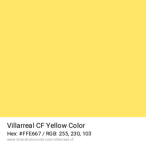 Villarreal CF's Yellow color solid image preview