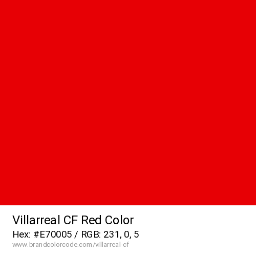 Villarreal CF's Red color solid image preview