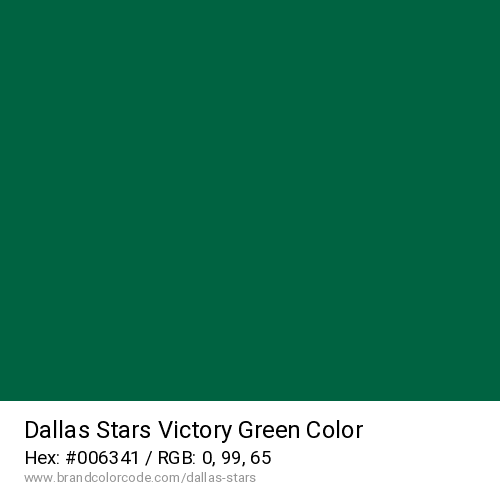 Dallas Stars's Victory Green color solid image preview