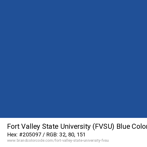 Fort Valley State University (FVSU)'s Blue color solid image preview