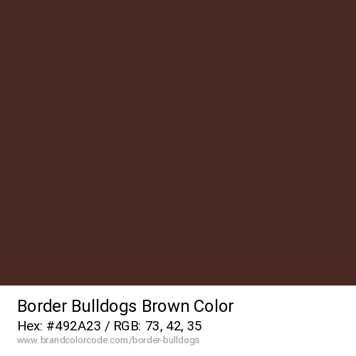 Border Bulldogs's Brown color solid image preview