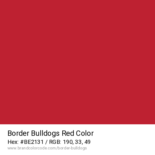 Border Bulldogs's Red color solid image preview