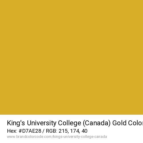 King’s University College (Canada)'s Gold color solid image preview