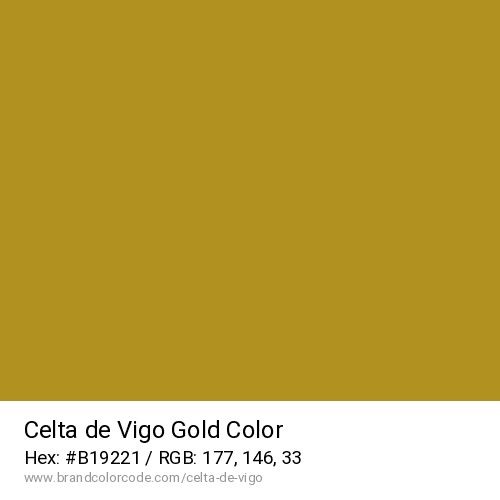 Celta de Vigo's Gold color solid image preview