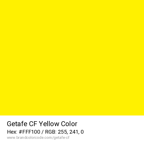 Getafe CF's Yellow color solid image preview