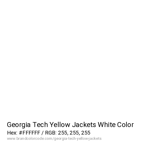 Georgia Tech Yellow Jackets's White color solid image preview