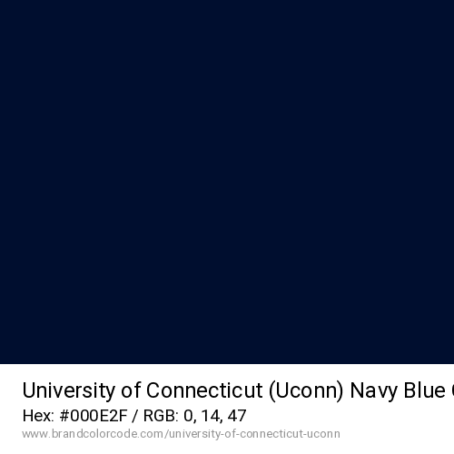 University of Connecticut (Uconn)'s Navy Blue color solid image preview
